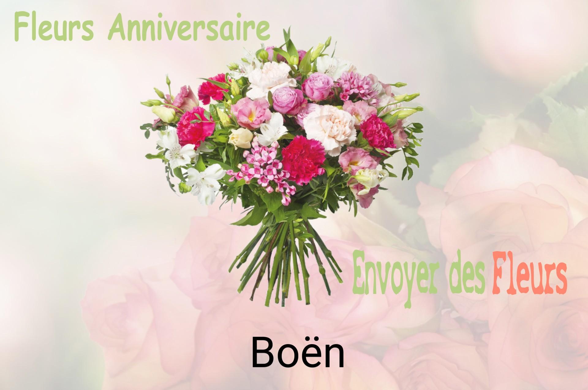 Bouquet de fleurs d’anniversaire livré à Boën