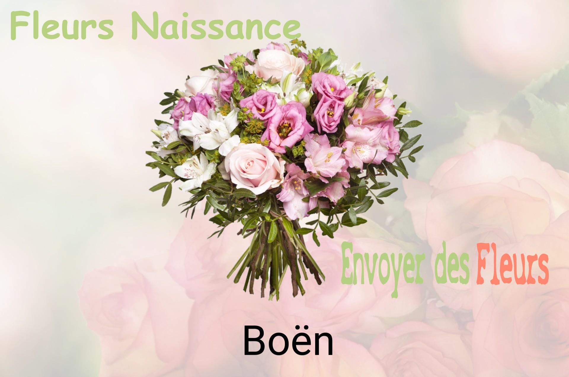 Bouquet de fleurs de naissance livré à Boën